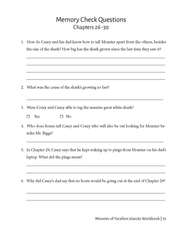 Printable Workbooks - The Fishing Chronicles – Lane Walker Books