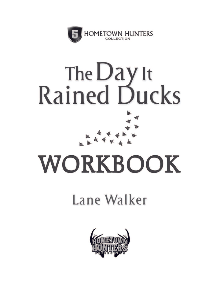 PDF Workbook - The Day it Rained Ducks
